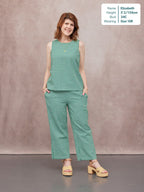 Rhianna Culotte - Green Gingham