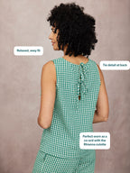 Ruby Tank Top - Green Gingham