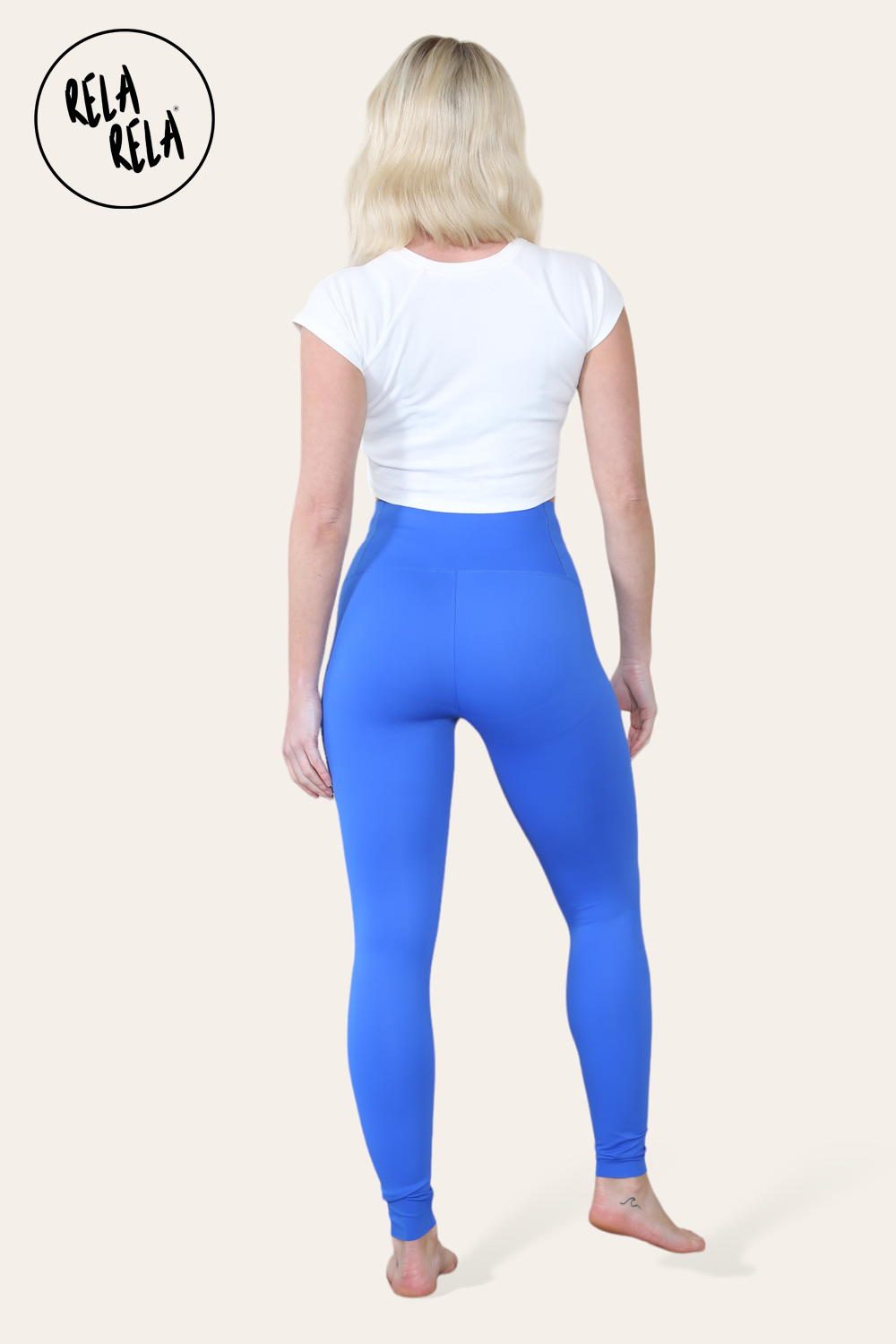 High Waisted Sculpting Leggings in Royal Blue