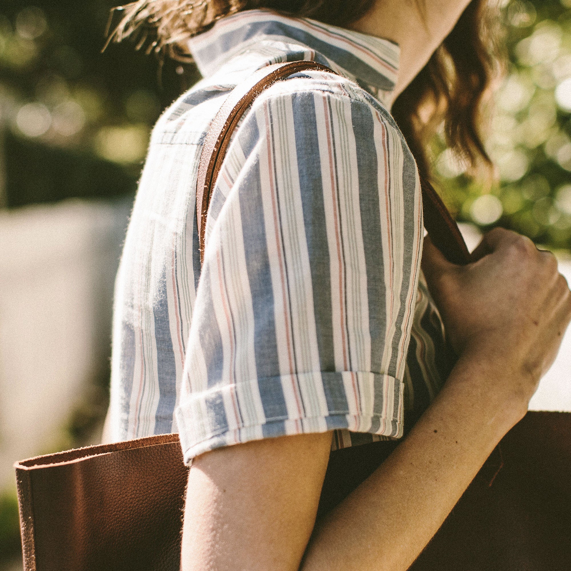 The Abbot Popover in Surf Stripe