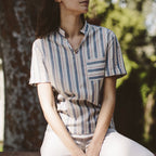 The Abbot Popover in Surf Stripe