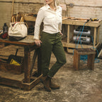 The Abel Pant in Army Green