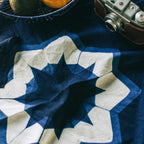 The Bandana in Natural Indigo Geo