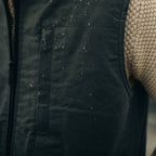 The Anchorage Vest in Charcoal Dry Wax