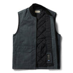 The Anchorage Vest in Charcoal Dry Wax