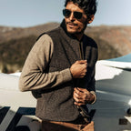 The Able Vest in Wool Beach Cloth