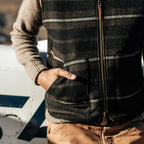 The Able Vest in Wool Beach Cloth