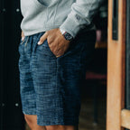 The Après Short in Indigo Slub