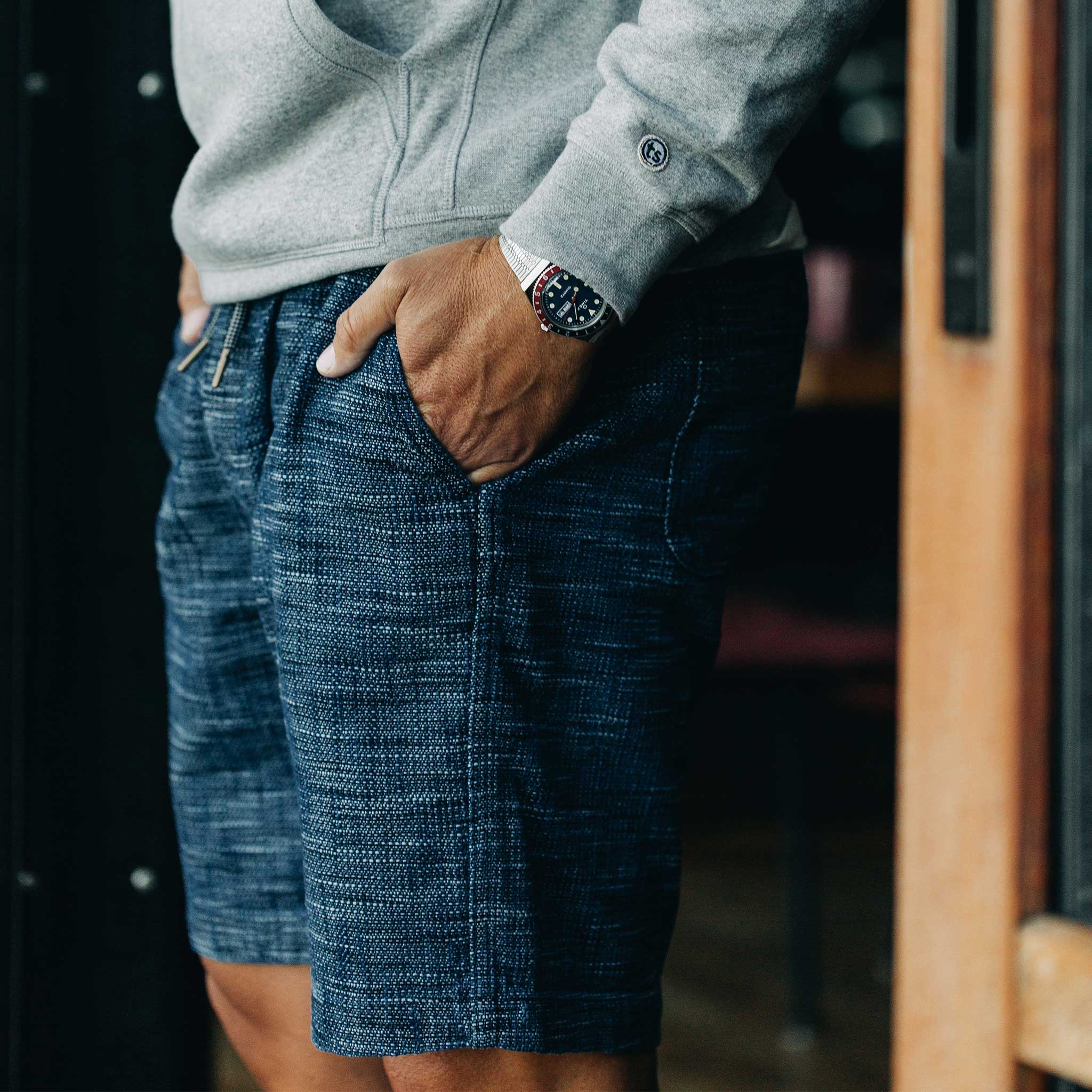 The Après Short in Indigo Slub