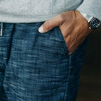 The Après Short in Indigo Slub