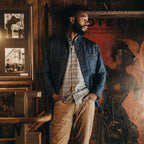 The BDU Shirt Jacket in Indigo Slub