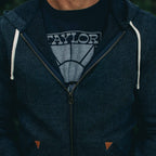 The Après Hoodie in Indigo Waffle