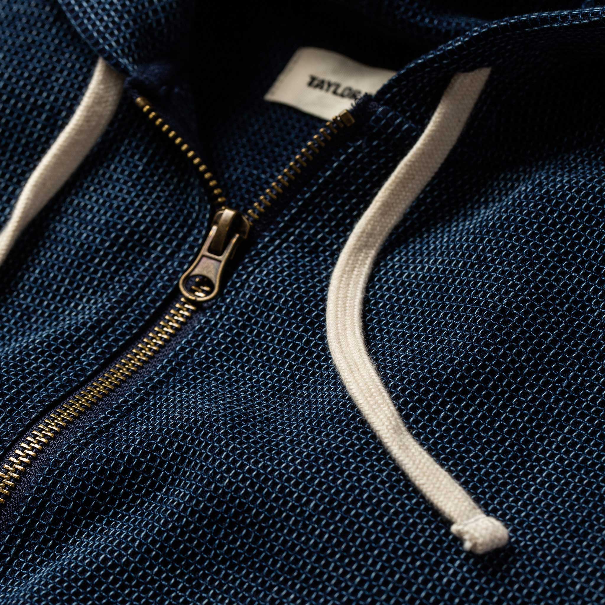 The Après Hoodie in Indigo Waffle