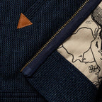 The Après Hoodie in Indigo Waffle