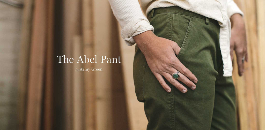 The Abel Pant in Army Green